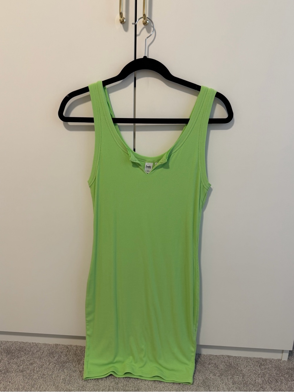 Simon’s - Twik Green Ribbed Tank Dress
